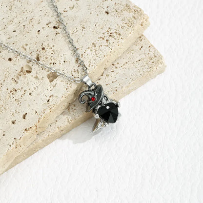 👻 Lil Ghostie Black Witch Hat Necklace 👻