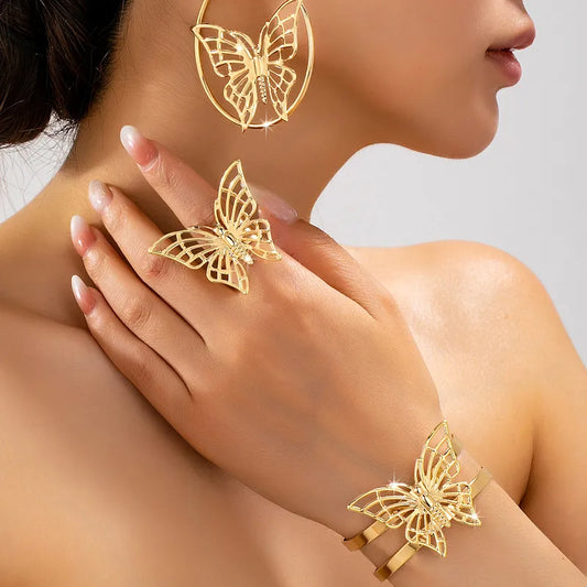 🦋 Gold Butterfly Jewellery Set 🦋