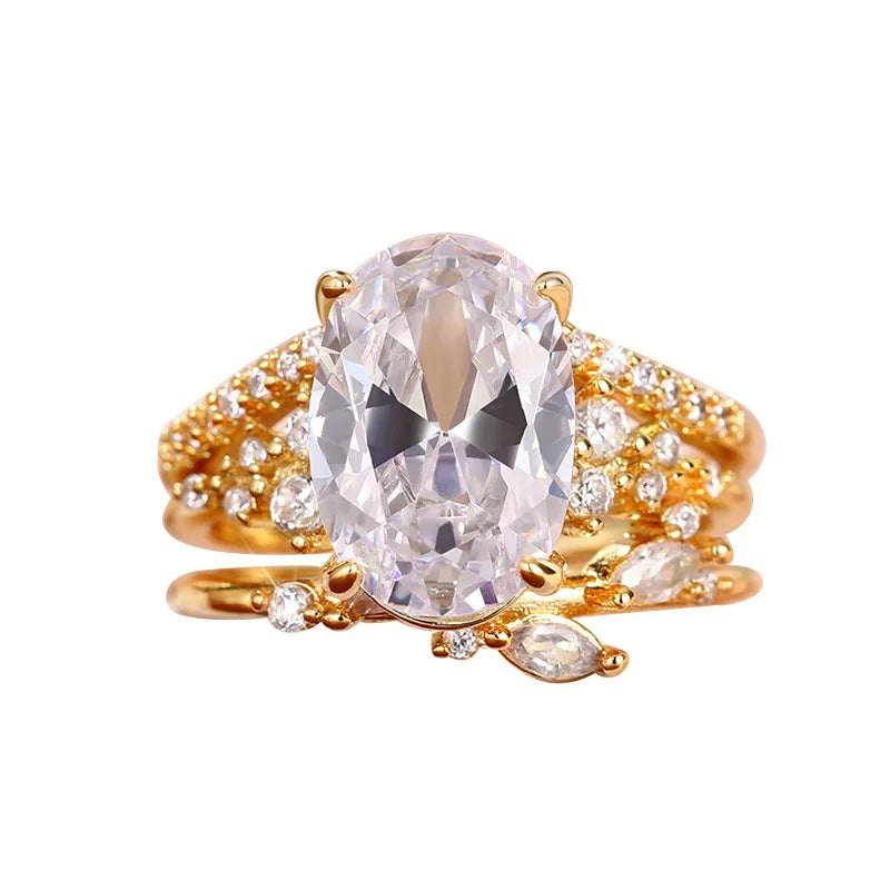 3pc Gold Ring Set