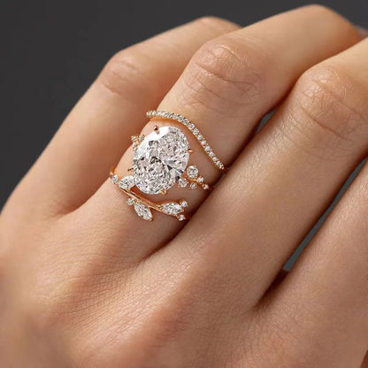 3pc Gold Ring Set