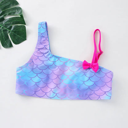 🧜 Girl’s Fish Scales Split Swimsuit 🧜
