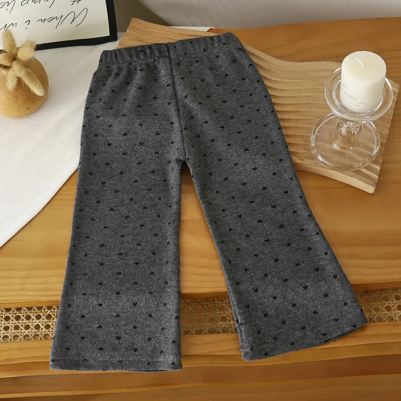 🖤 Girls Loose Fashion Bell Bottom Pants 2pc Set 🖤