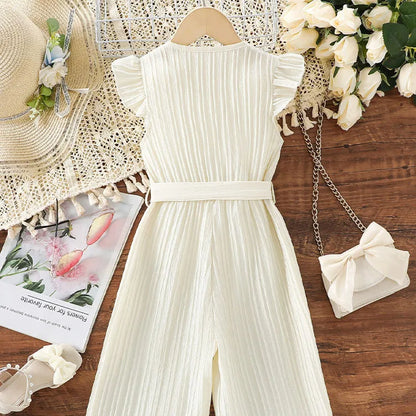 🤍 Girls’ Sleeveless Jumpsuit 🤍