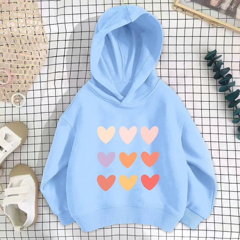 💖 Girl's Love Heart Hoodies (5 Colours Choices) 💖