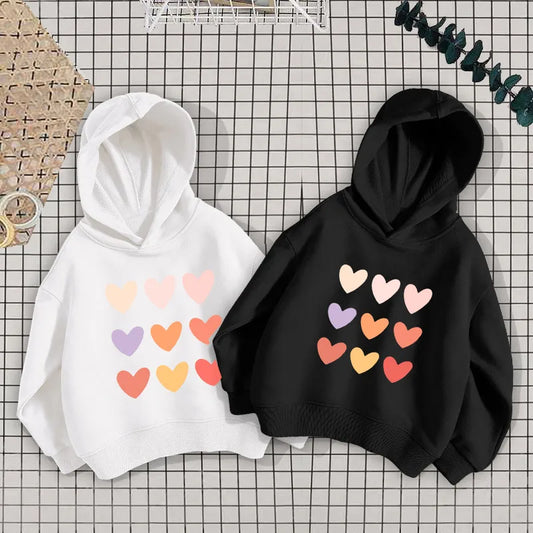 💖 Girl's Love Heart Hoodies (5 Colours Choices) 💖