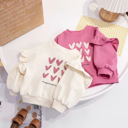 👧💖 Girls' "Always Be Positive" Sweater 💖👧