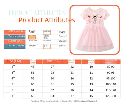 🩰🌸 Girls Summer Ballerina Dress 🩰🌸