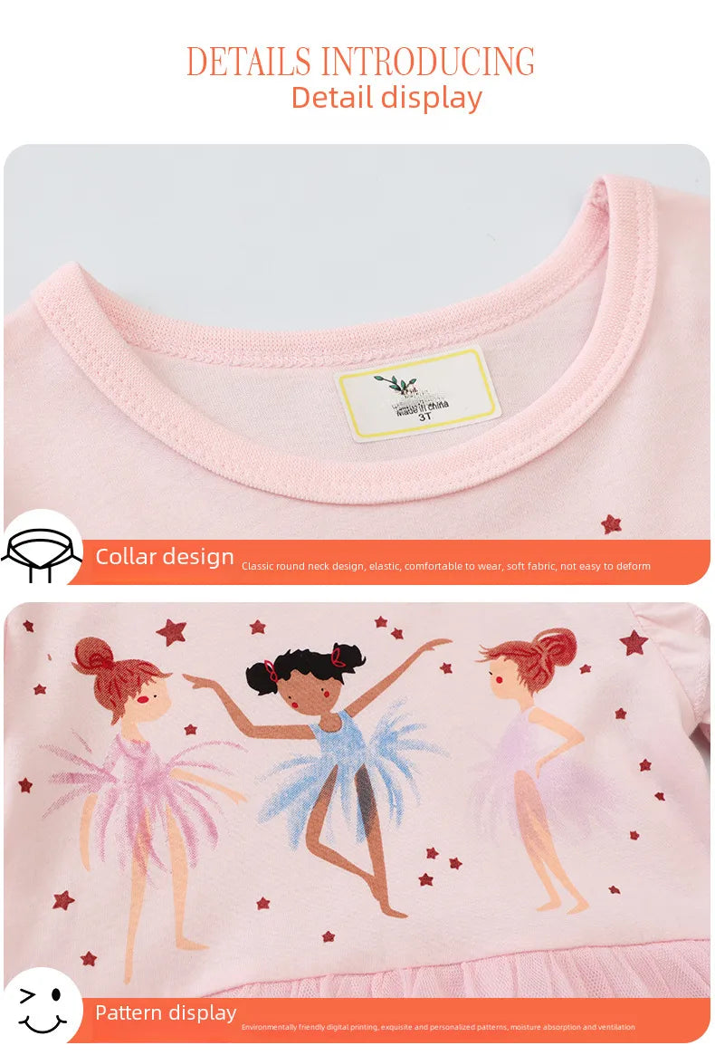 🩰🌸 Girls Summer Ballerina Dress 🩰🌸