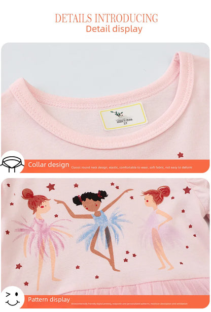 🩰🌸 Girls Summer Ballerina Dress 🩰🌸