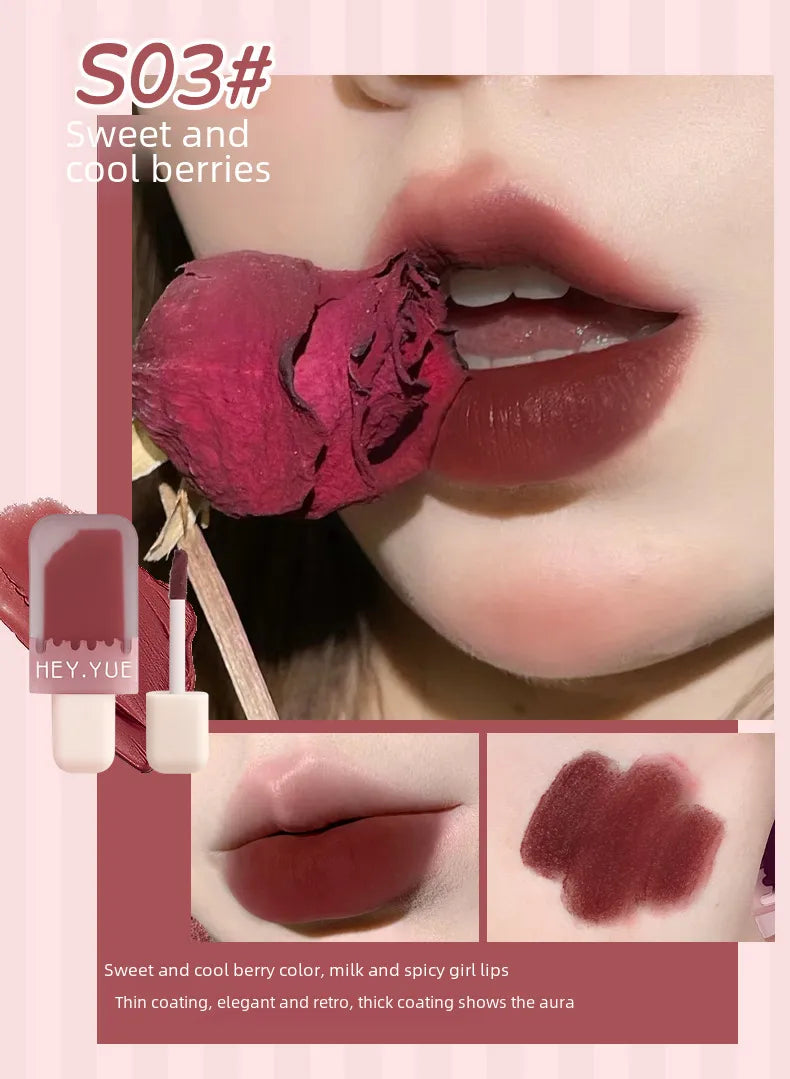 🍦 💖 4pc Ice Cream Shaped Lip Glaze Set 💖🍦