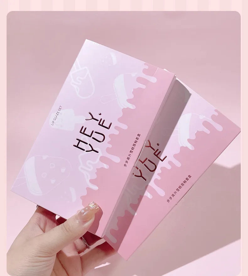 🍦 💖 4pc Ice Cream Shaped Lip Glaze Set 💖🍦