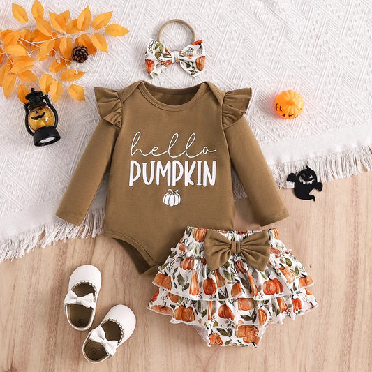 🎃 3pc “Hello Pumpkin” Halloween Set 🎃
