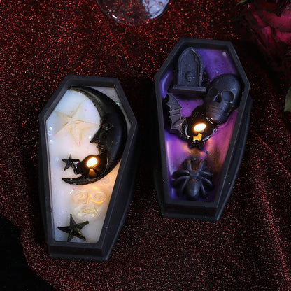 🕯️🦇🖤 3pc Coffin Candle Set 🖤🦇🕯️