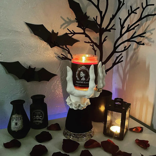 🖤🕯️ 1pc Halloween Spooky Palm Resin Ornament 🕯️🖤
