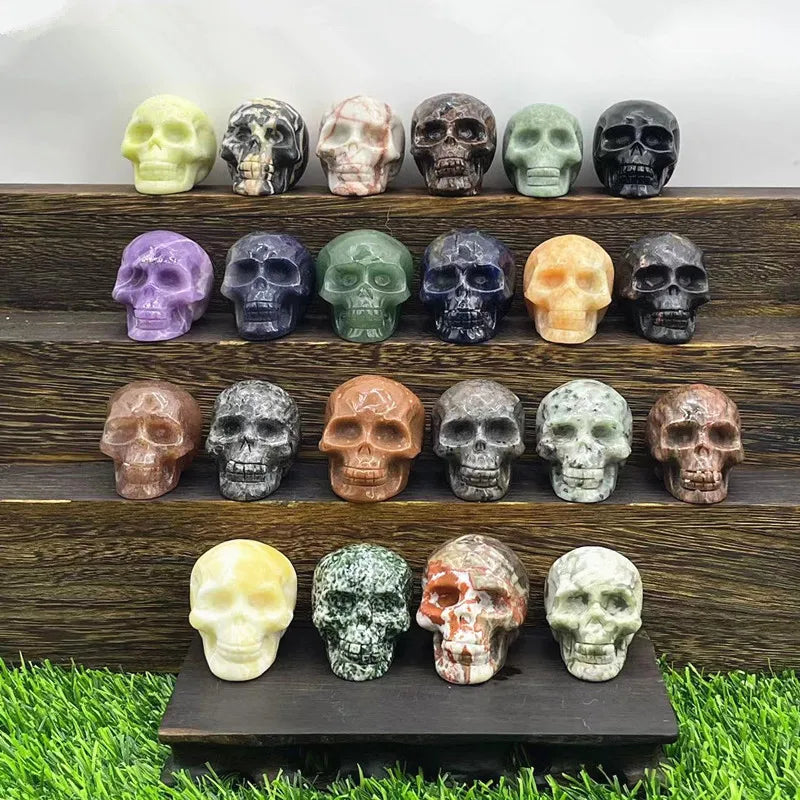 💀 Crystal Skull Head Ornaments 💀