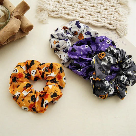 🎃 4pc Halloween Scrunchie & Hair Bobble Set 👻