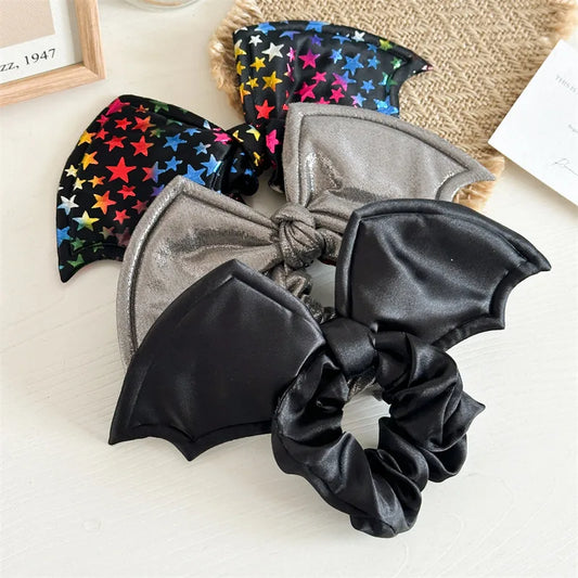 🦇 3pc Bat Wing Scrunchie & Hair Bobble Set 🦇