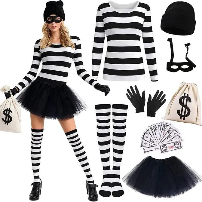 💰 8pc Thief Halloween Costume 💰