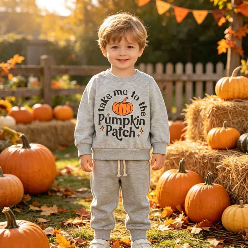 🎃 "Take Me To The Pumpkin Patch" Kids Tracksuit 🎃