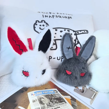 🐇 Scary Plush Rabbit Keychains 🐇