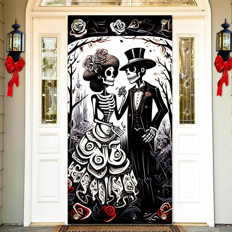 💀🖤 90*180cm Halloween Skull Banner 🖤💀