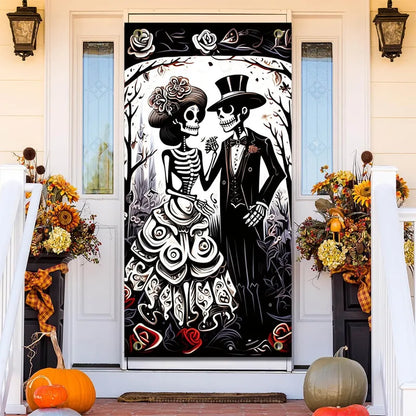 💀🖤 90*180cm Halloween Skull Banner 🖤💀
