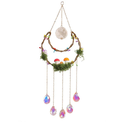 🍄 Agate Dreamcatcher Suncatcher Wind Chime 🍄