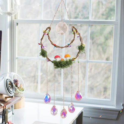 🍄 Agate Dreamcatcher Suncatcher Wind Chime 🍄
