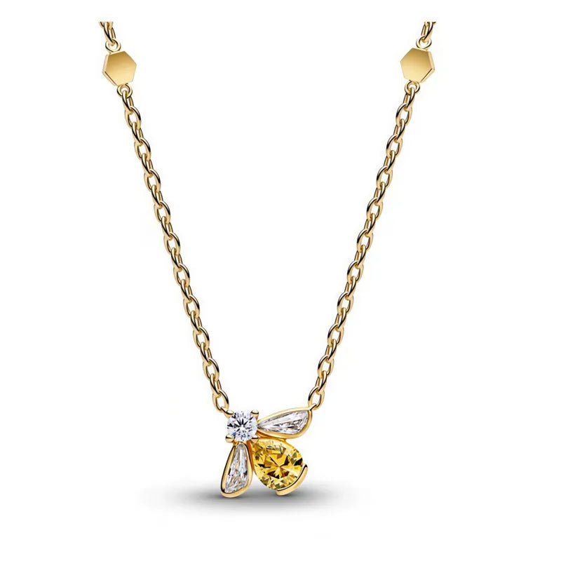 🐝 Gold Diamante Bee Jewellery Set 🐝
