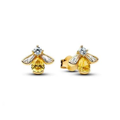 🐝 3pc Gold Diamante Bee Jewellery Set 🐝