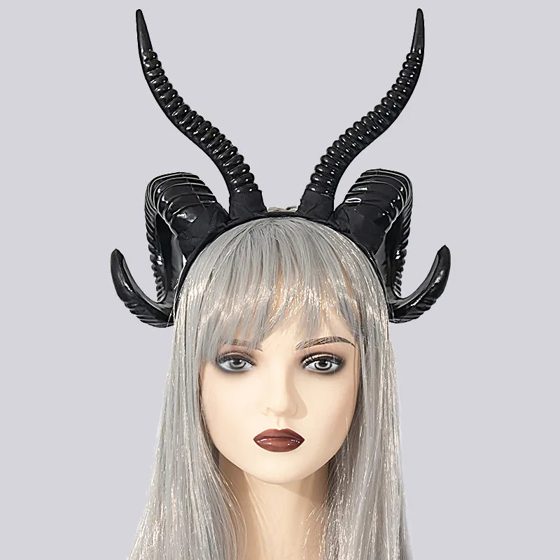 🖤 Baphomet Sheep Horn Headband 🖤