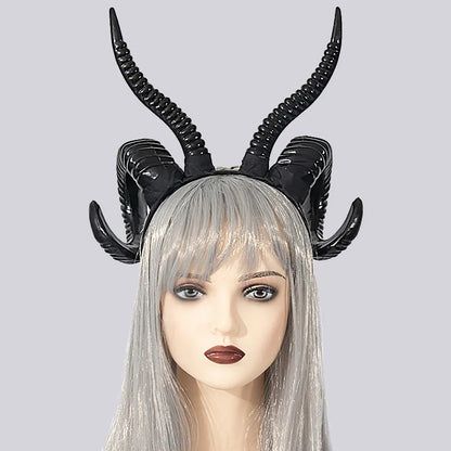 🖤 Baphomet Sheep Horn Headband 🖤