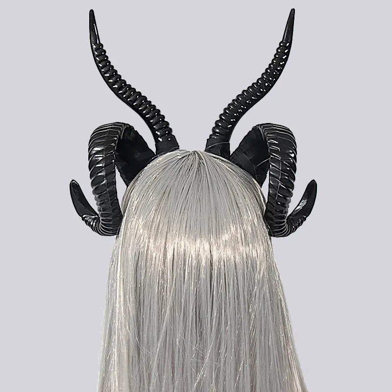 🖤 Baphomet Sheep Horn Headband 🖤