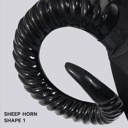 🖤 Baphomet Sheep Horn Headband 🖤