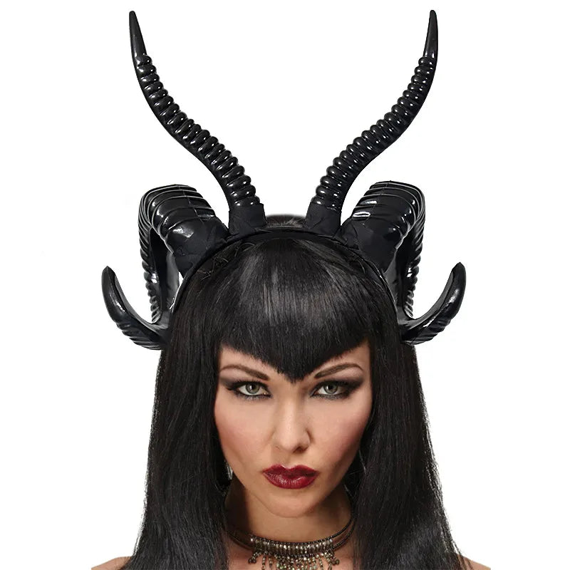 🖤 Baphomet Sheep Horn Headband 🖤