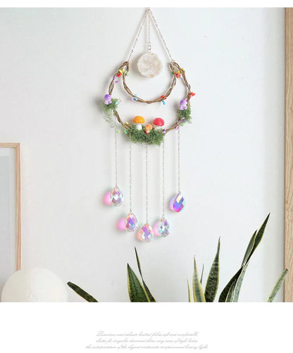 🍄 Agate Dreamcatcher Suncatcher Wind Chime 🍄