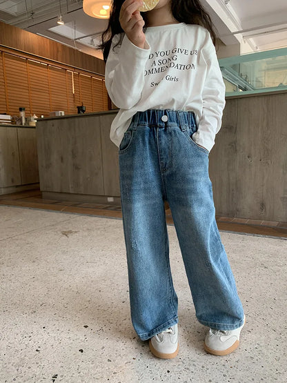 👖 Stylish Straight Leg Denim Jeans 👖