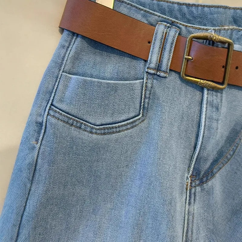 💙 👖 High Waist Wide Leg Denim Jeans 👖💙