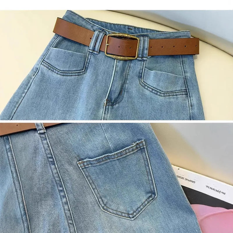 💙 👖 High Waist Wide Leg Denim Jeans 👖💙