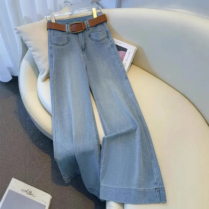 💙 👖 High Waist Wide Leg Denim Jeans 👖💙