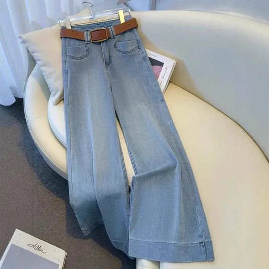 💙 👖 High Waist Wide Leg Denim Jeans 👖💙