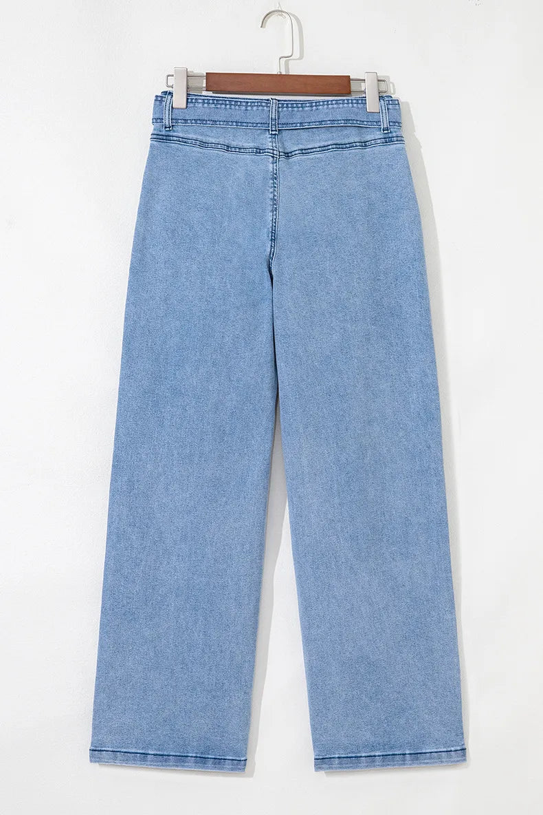 💙🦋 High Waist Wide Leg Denim Pants 🦋💙