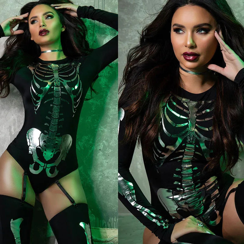 💀 Metallic Skeleton Costume 💀