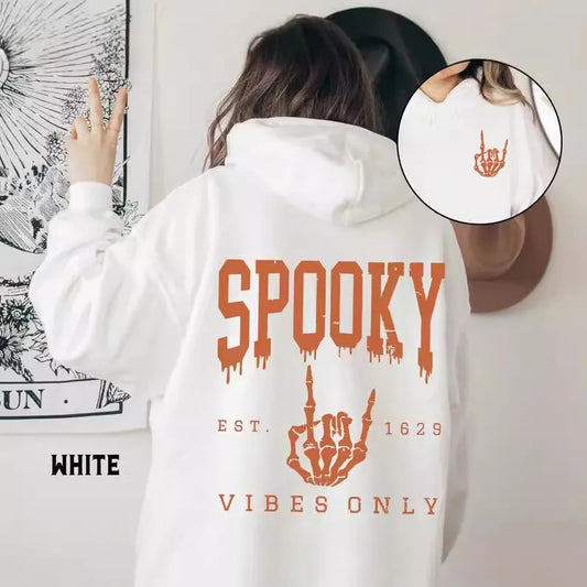 👻🖤 Spooky Vibes Only Hoodies (16 Different Colours!) 👻🖤
