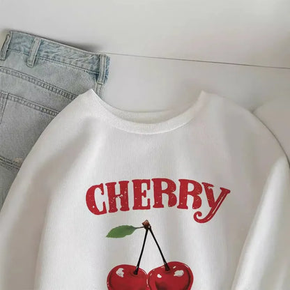 🍒 White Cherry Jumper 🍒