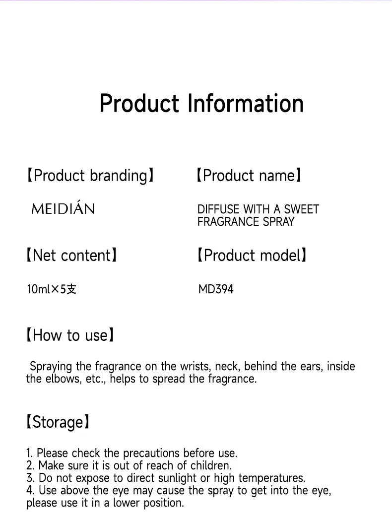 🌸 5pc Body Mist Spray Gift Set 🌸