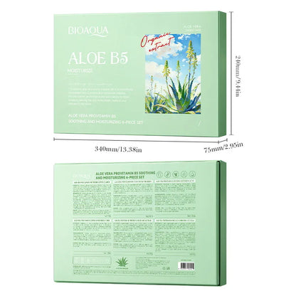 🌿💚 6pc Aloe Vera & Pro-Vitamin B5 Facial Care Set 💚🌿