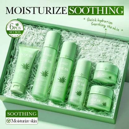 🌿💚 6pc Aloe Vera & Pro-Vitamin B5 Facial Care Set 💚🌿