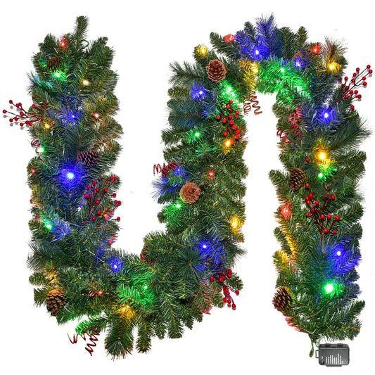 ✨🎄  9ft LED Snowy Garland 🎄✨
