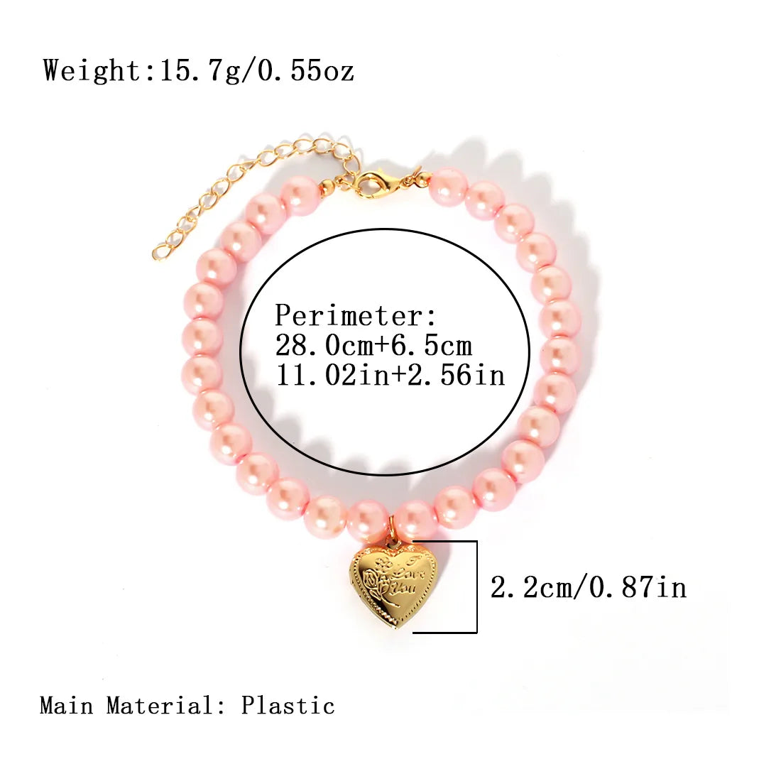 💖🐾  Green or Pink Pet Necklaces 🐾💖